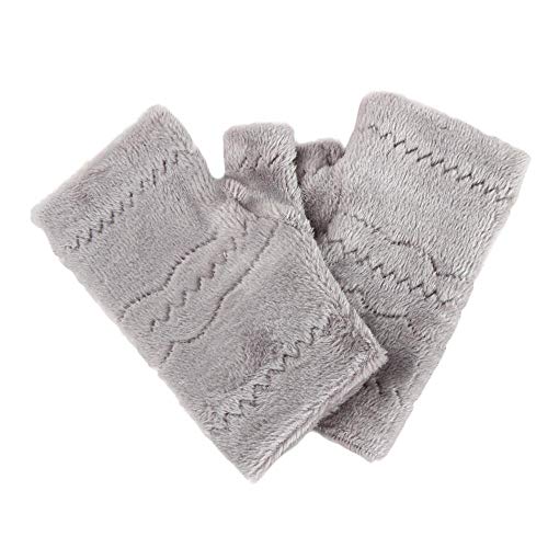 Tonsee Damen Winter Warm Lange Armstulpen Handschuhe Mode Strick Fingerlose Handschuhe Pulswärmer Handwärmer Stulpen für Damen Weihnachten Geschenke (Grau) von Tonsee Bekleidung