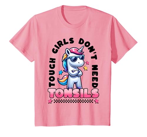Kinder Lustige Tonsillenentfernung & Tonsillitis | Mädchen Kinder Tonsillen Weg T-Shirt Kinder Lustige Tonsillenentfernung & Tonsillitis | Mädchen Kinder Tonsillen Weg T-Shirt von Tonsils Gone | Tough Girls Don’t Need Tonsils Co