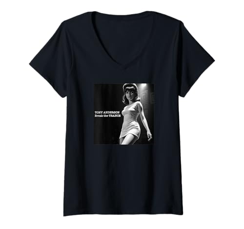 Damen Tony Anderson: Break The Trance, Musik, Einzelkunst T-Shirt mit V-Ausschnitt von Tony Anderson Designs