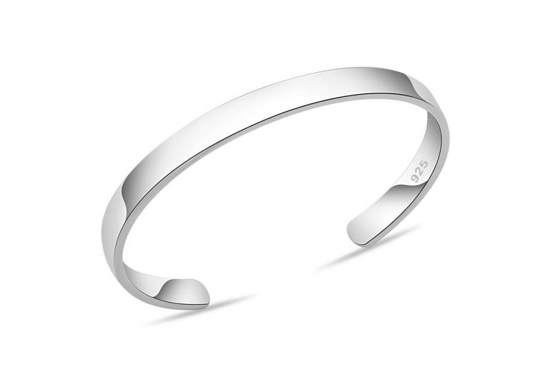 Tony Fein Armreif Armreif 7 mm Breit 925er Silber Massiv Hochglanzpoliert, Made in Italy für Damen und Herren von Tony Fein