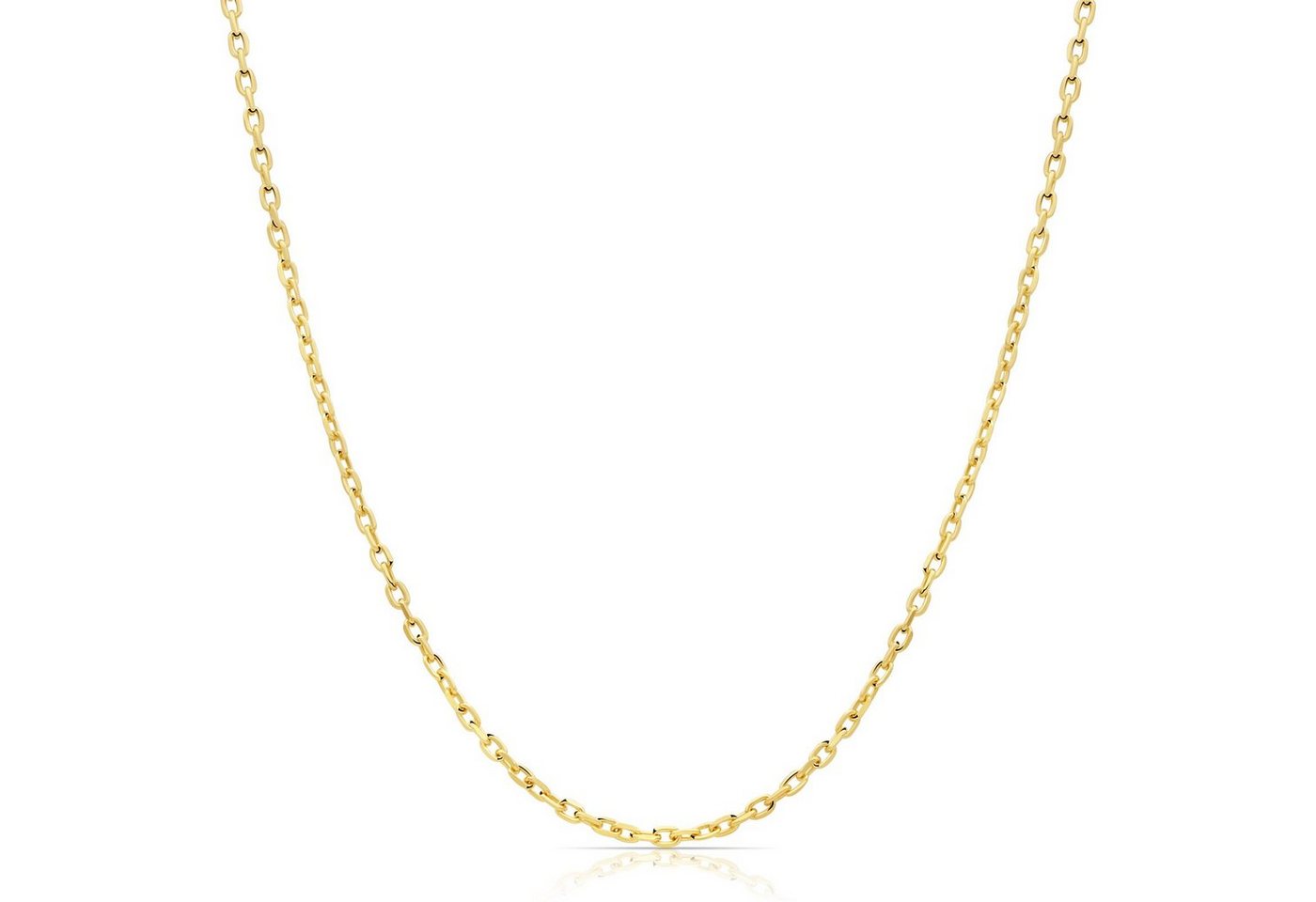 Tony Fein Goldkette Ankerkette Gold 1mm 585er Massiv, Made in Italy für Damen und Herren von Tony Fein