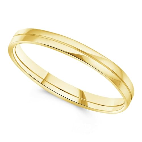 Tony Fein Goldring Bandring Partnerring 585 Gold Vergoldet Gestempelt Glänzend 14 Karat für Damen und Herren Made in taly von Tony Fein