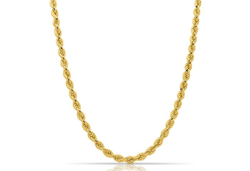 Tony Fein Kette ohne Anhänger Tony Fein Kordelkette 6mm 585er Vergoldet Massiv Hergestellt in Italie von Tony Fein