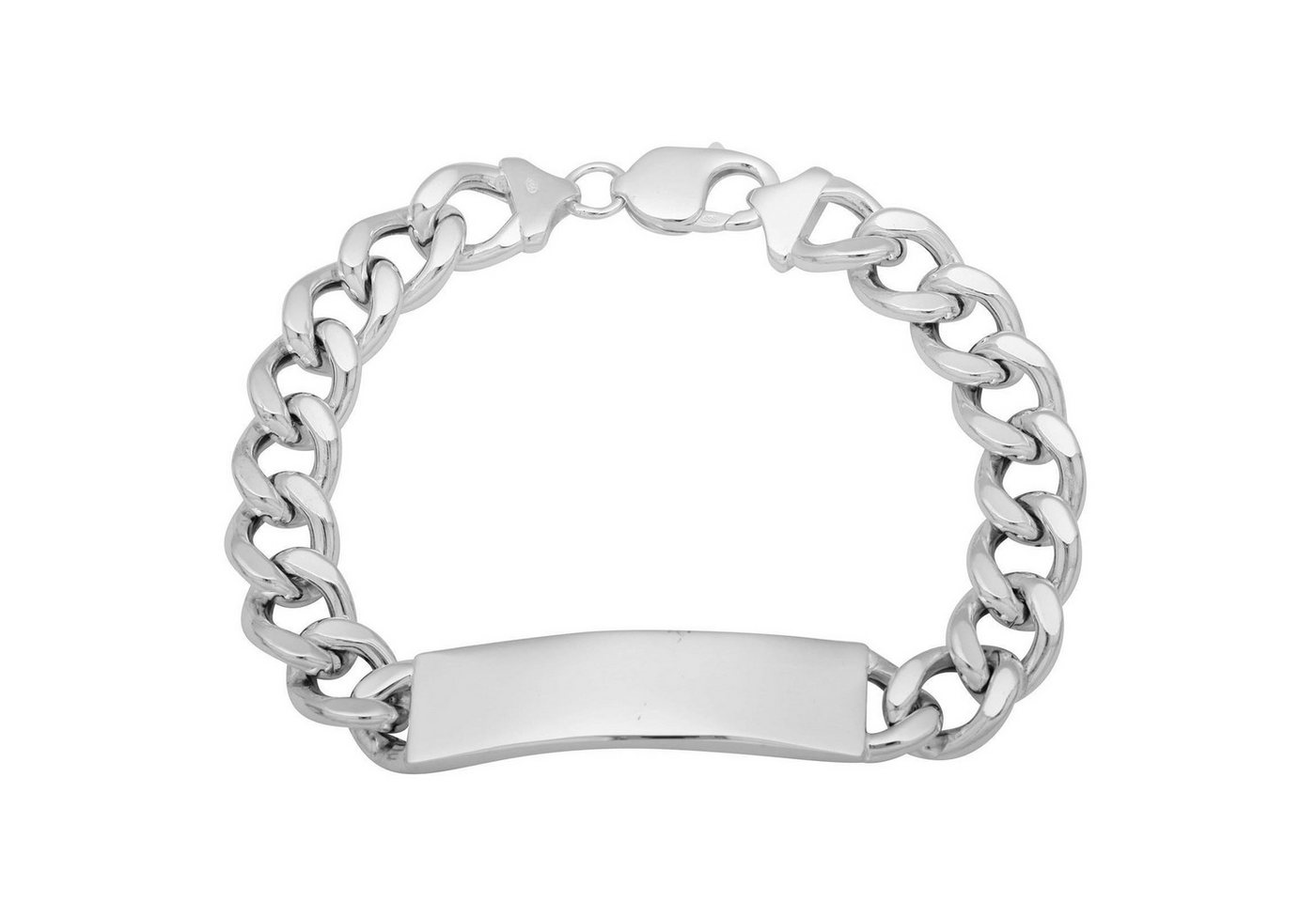 Tony Fein Silberarmband Gravurarmband 11mm 925er Silber, Made in Italy für Damen und Herren von Tony Fein