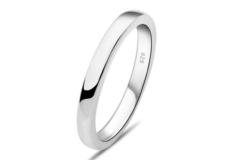 Tony Fein Silberring Bandring 3mm Schlicht 925er Silber Massiv Rhodiniert von Tony Fein