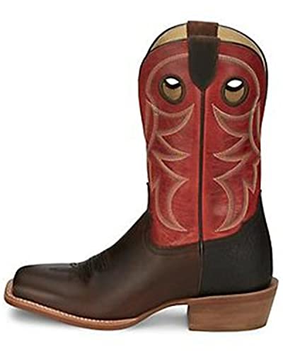 Justin Hayne Cj2001 Westernstiefel aus Rindsleder, runde Zehenpartie, Braun, 44.5 EU von Tony Lama