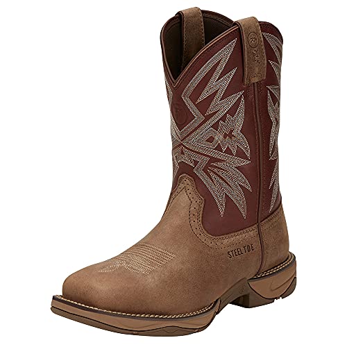 Tony Lama Bartlett Rr3359 Herren Westernstiefel, breit, quadratischer Zehenbereich, Braun, 41 EU von Tony Lama