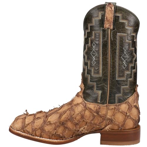 Tony Lama Leviathan 6082 Westernstiefel für Herren, quadratischer Zehenbereich, Schokoladenbraun, Braun, 45 EU von Tony Lama