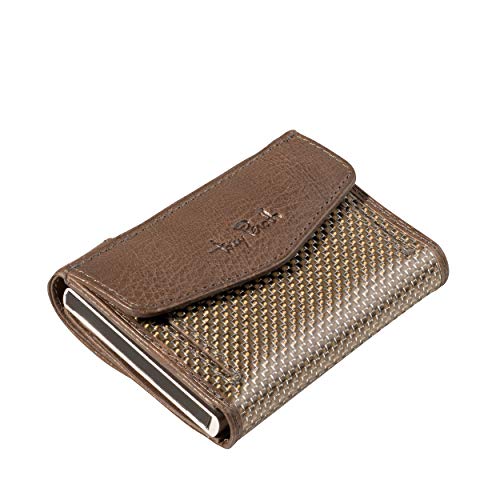 Tony Perotti Kreditkartenetui Furbo 7 Kreditkartenfächer RFID Titanium Leder 9,8 x 7,3 x 2,5 cm (H/B/T) Unisex (TQ-CC-3700) von Tony Perotti