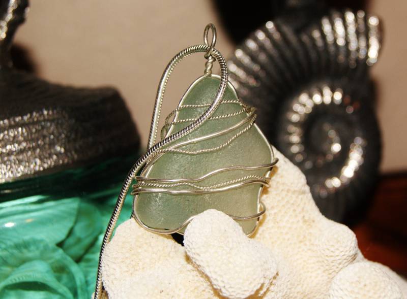 strand Wellen, Seeglas Halskette strand Wellen, Seeglas Halskette von TonyaArcher