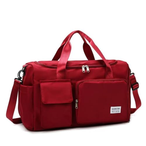 Spritzwassergeschützte Sporttasche für Damen und Herren, für Reisen, Fitness, Shopping, Wochenende, Camping, Übernachtung, Weinrot Spritzwassergeschützte Sporttasche für Damen und Herren, für Reisen, Fitness, Shopping, Wochenende, Camping, Übernachtung, Weinrot von Tonykulas
