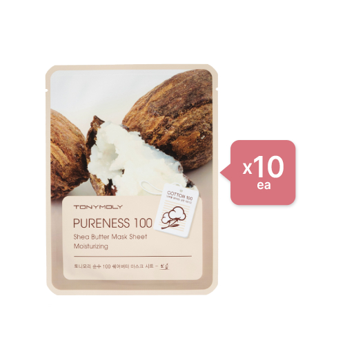 TONYMOLY - Pureness 100 Mask Sheet - Shea Butter (10er) Set von Tonymoly