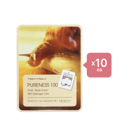 TONYMOLY - Pureness 100 Mask Sheet - Snail (10er) Set von Tonymoly