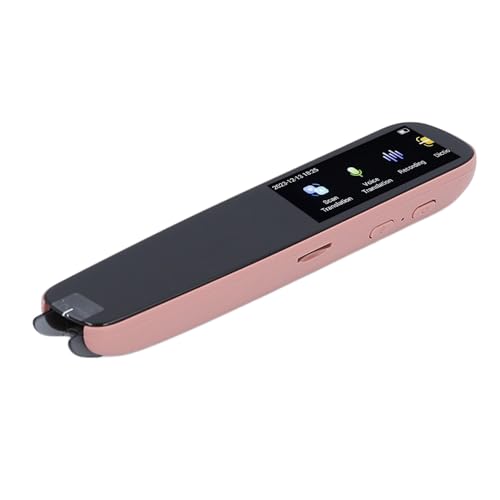 Intelligenter Sprachübersetzer-Stift, Scan-Reader-Stift mit Thesaurus für Studenten, Legasthenie, Aufnahmefunktion, Tragbarer Digitaler Übersetzer, Scan-Stift Zum Computer, (Rosa) von Tonysa