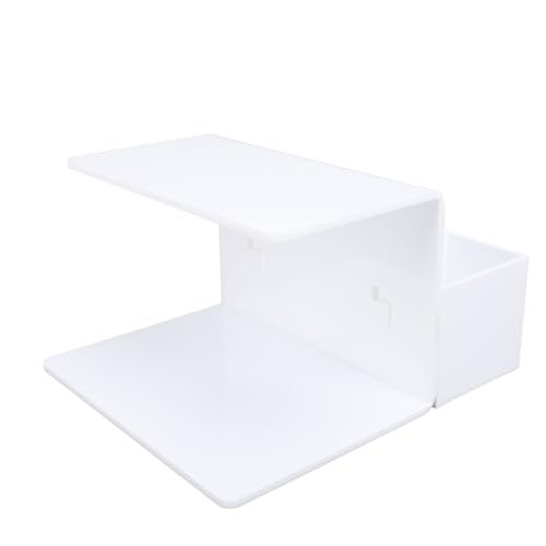 Tonysa Professioneller Organizer für Wimpernverlängerung, Eyelash -Kissenschelfständer mit Verstellbarer Höhe, Langlebiger Kunststoffkonstruktion, für Salons, Schönheitsgeschäfte und Wimpern (WHITE) von Tonysa