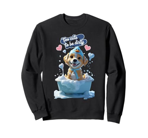 Lustiges Unisex-T-Shirt „Too Cute Dog“ für Herren, Damen und Kinder Sweatshirt von Too Cute Dog Funny Unisex Design For Men Women Tee