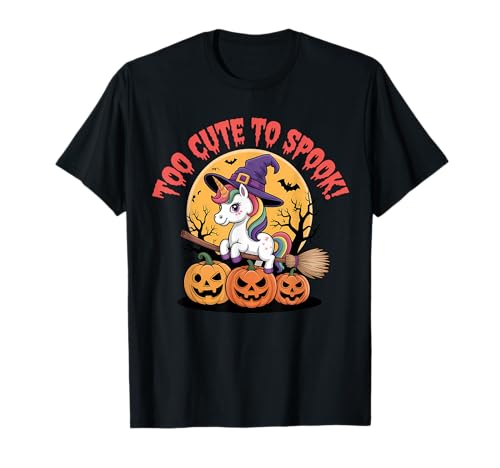 Einhorn-Halloween für Kinder, zu süß, um sie zu erschrecken T-Shirt Einhorn-Halloween für Kinder, zu süß, um sie zu erschrecken T-Shirt von Too Cute to Spook Unicorn Halloween By NKR