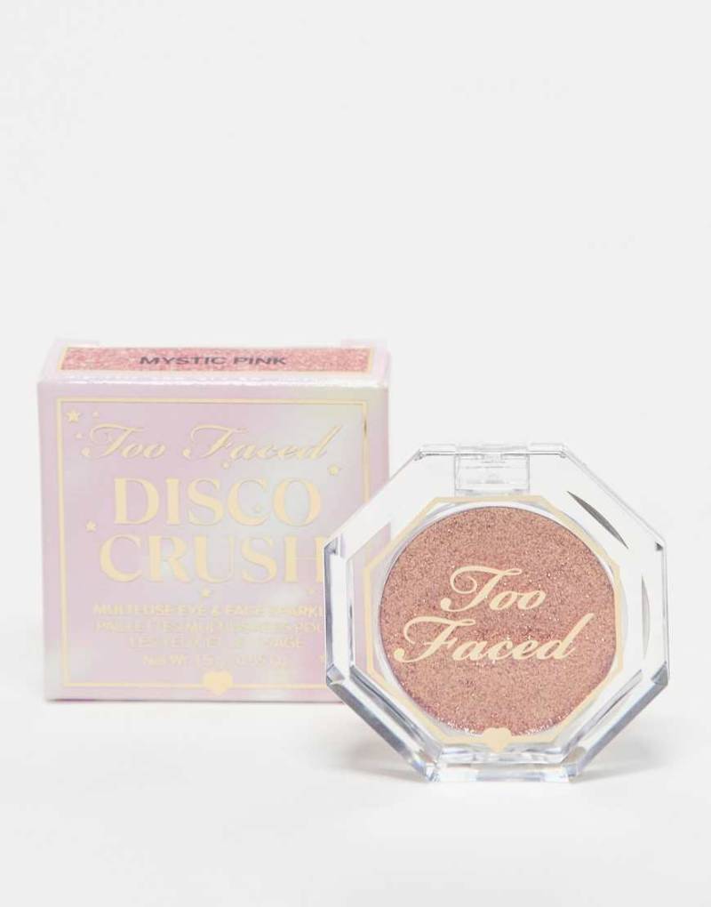 Too Faced - Disco Crush High Shine Glitter Eye + Face Sparkle - Lidschatten - Mystic Pink-Bunt von Too Faced Cosmetics