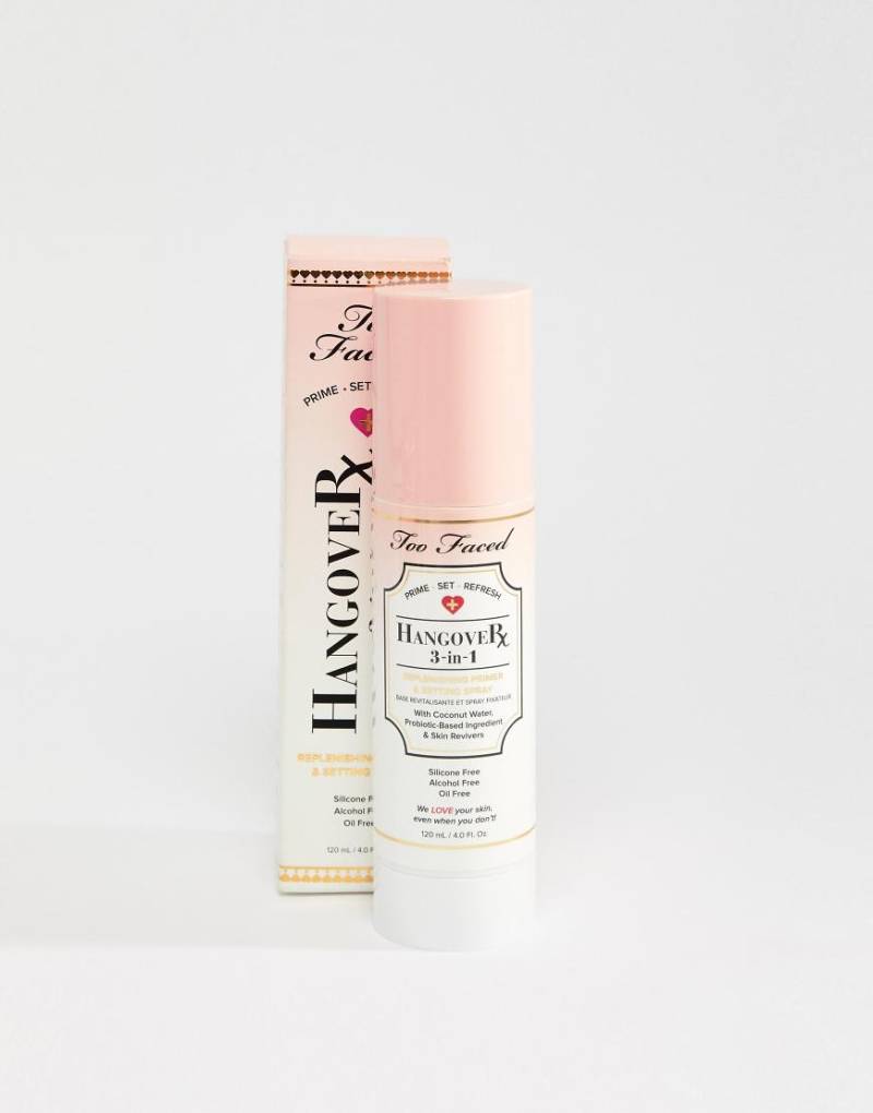 Too Faced - Hangover 3-in-1 - Primer und Fixier-Spray-Transparent von Too Faced Cosmetics
