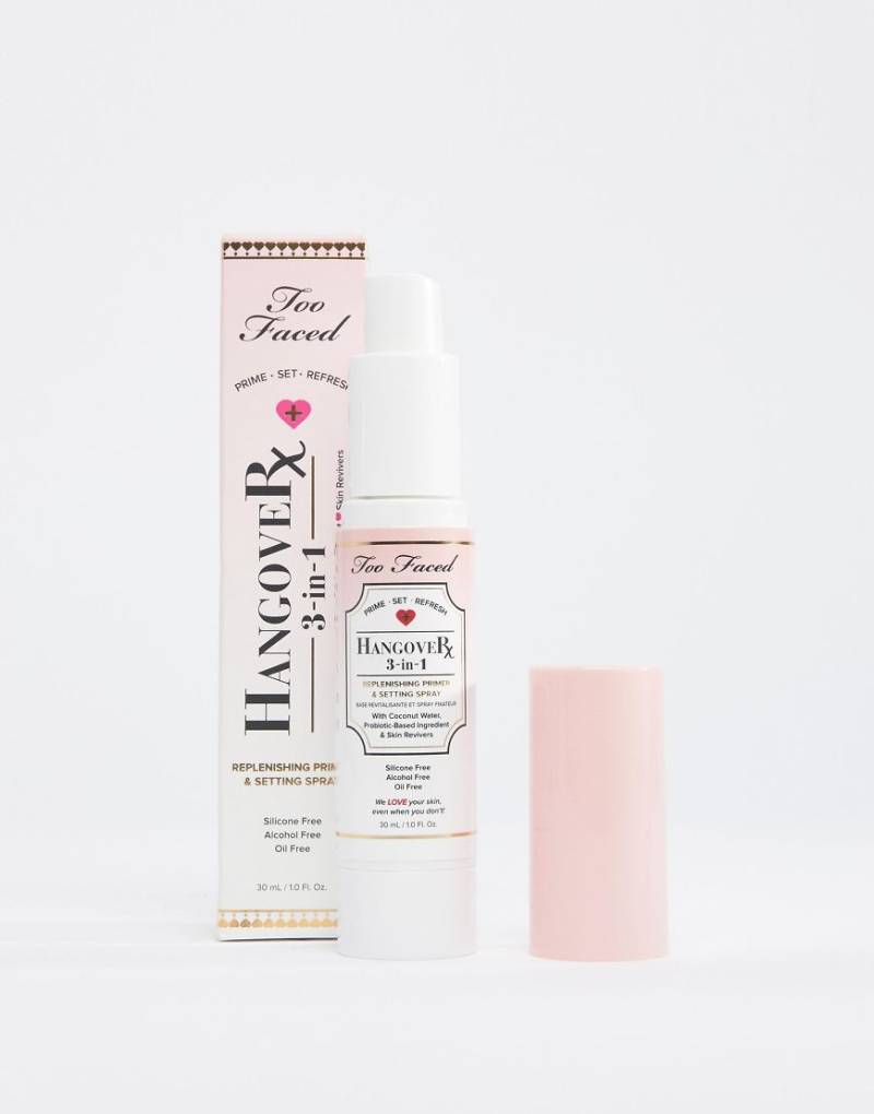 Too Faced - Hangover 3-in-1 - Primer und Fixier-Spray in Reisegröße-Keine Farbe von Too Faced Cosmetics