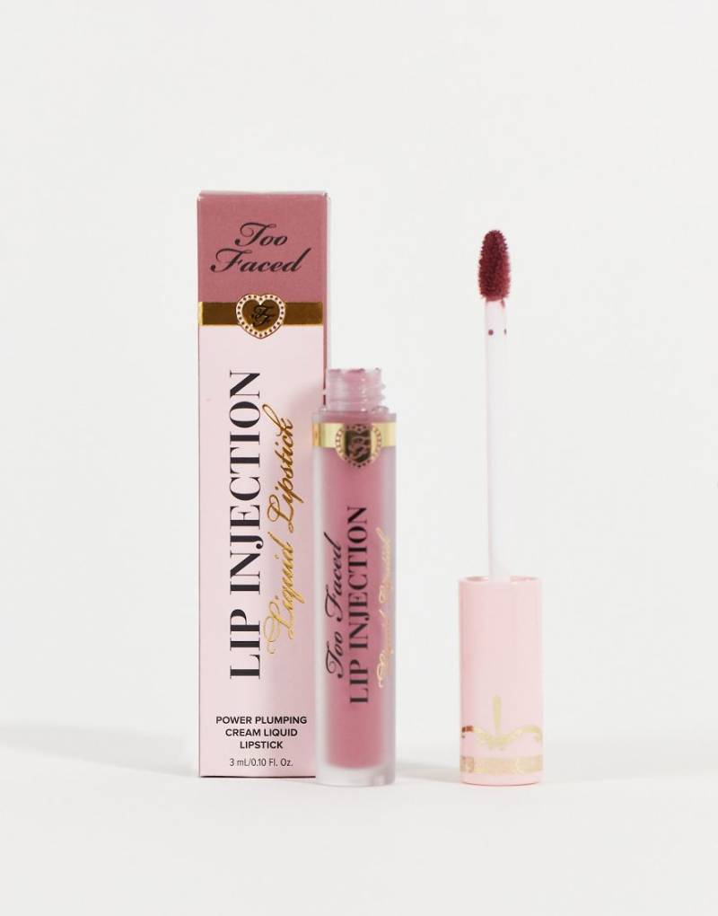 Too Faced - Lip Injection - Halbmatter, flüssiger Lippenstift ‑ Filler Up-Rot von Too Faced Cosmetics