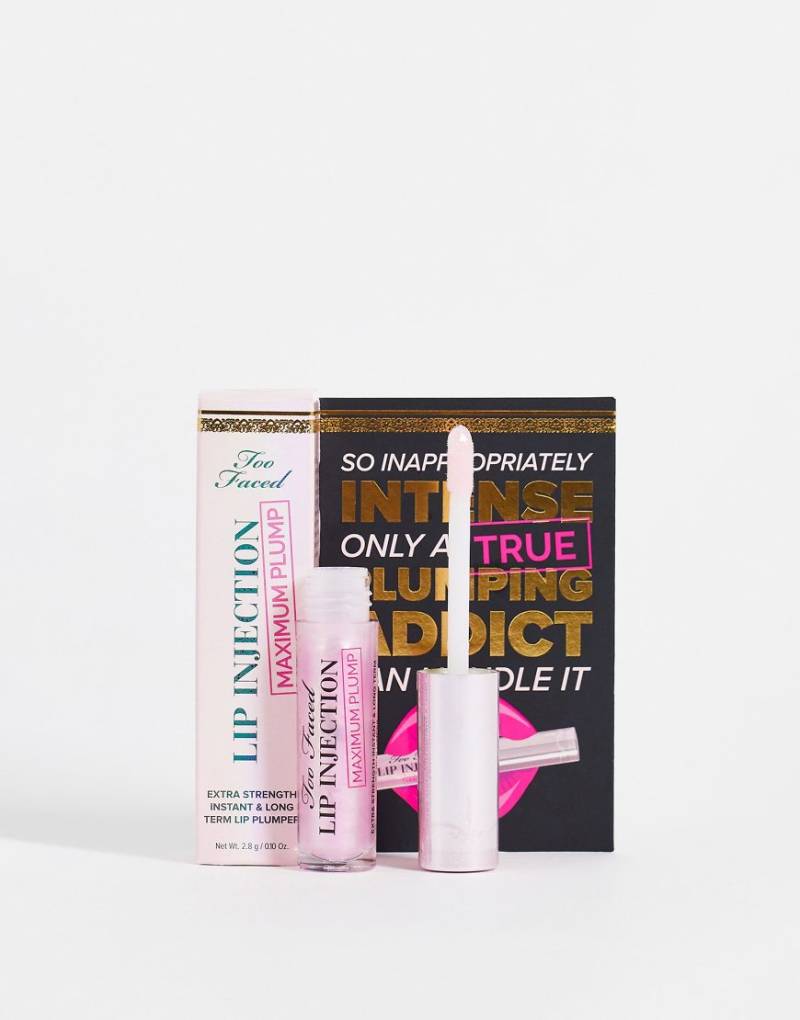 Too Faced - Lip Injection Maximums Plum Lip - Lipgloss für maximales Volumen, Reisegröße-Rosa von Too Faced Cosmetics