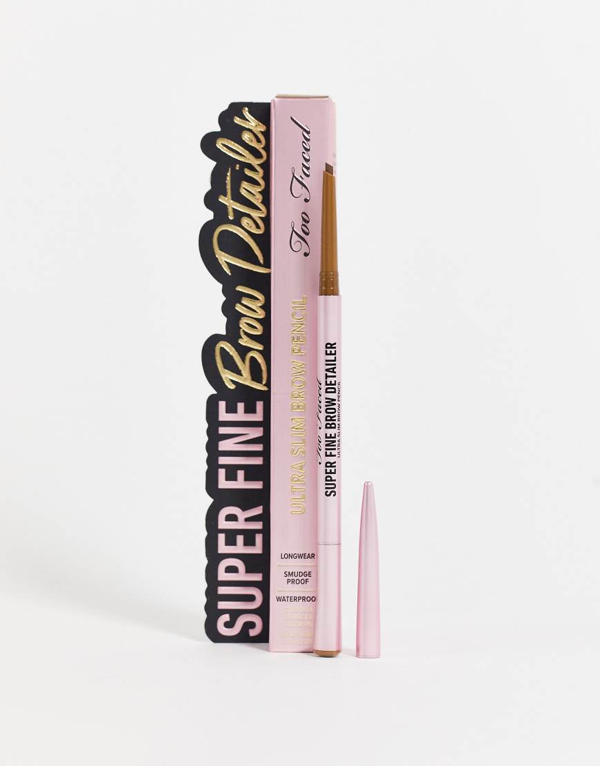 Too Faced - Superfeiner, ultraschmaler Augenbrauenstift-Braun von Too Faced Cosmetics