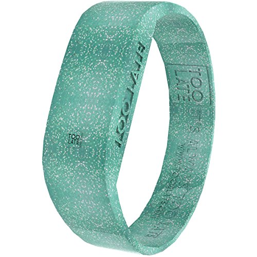 too 2 late Unisex Erwachsene Analog-Digital Uhr mit Silikon Armband LED GLIT Emerald Green M von Too Late