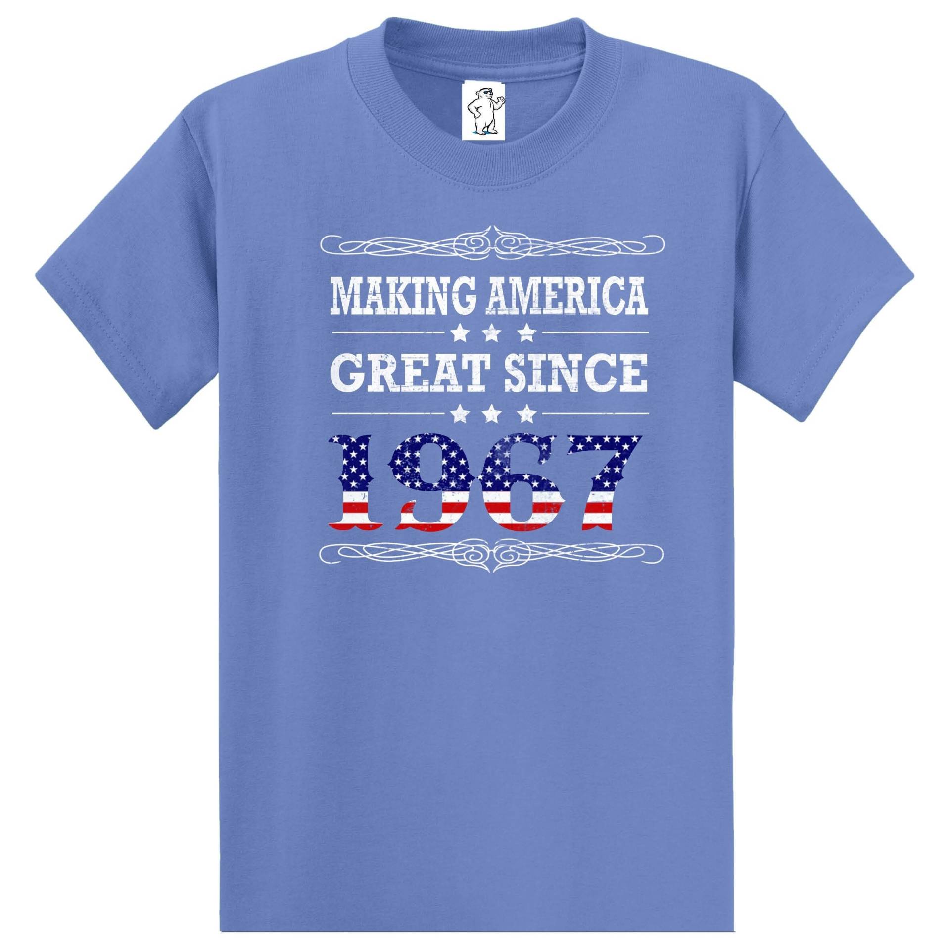 Amerika Groß Machen Seit | Geburtstagsshirt Personalisierbare Große Und Große Shirts Großes Großes T-Shirt Für Männer Amerika Groß Machen Seit | Geburtstagsshirt Personalisierbare Große Und Große Shirts Großes Großes T-Shirt Für Männer von TooCoolApparel