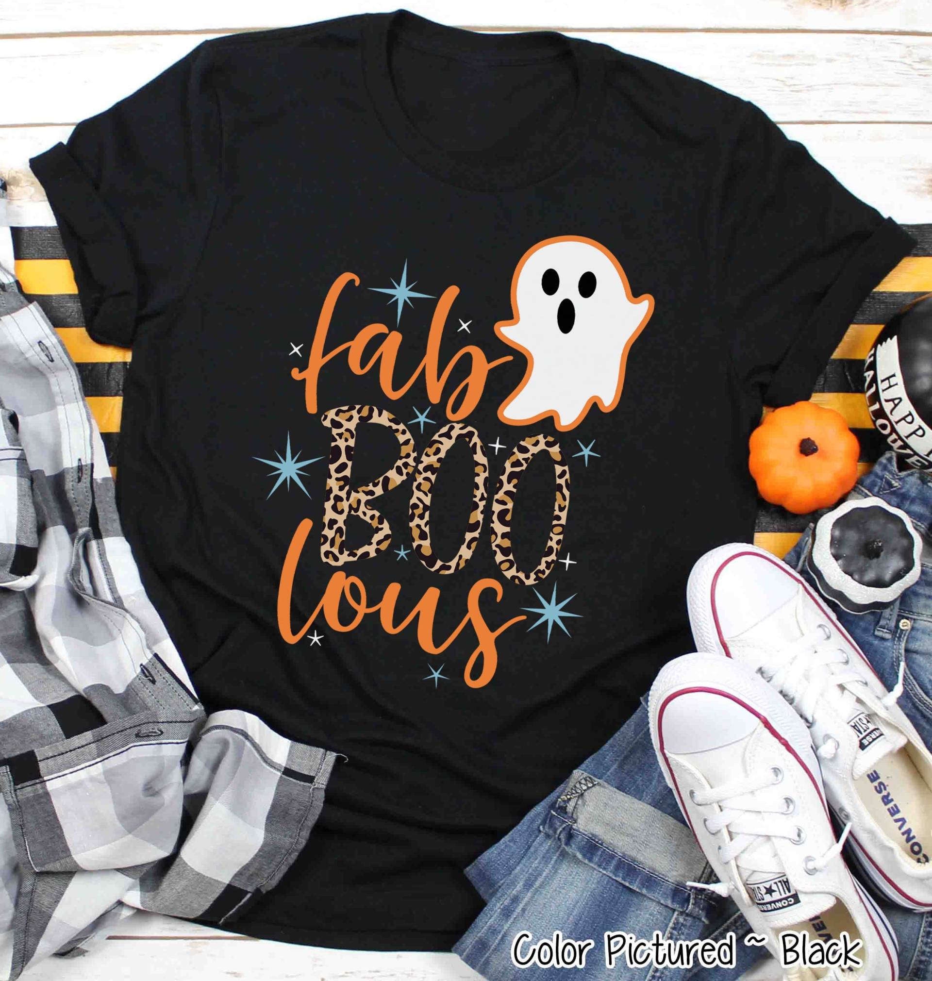 Halloween Fab-Boo-Lous Shirt, Süßes Mädchen T-Shirt, Kinder Shirt Für Sie, Familie Passende Shirts von TooCuteCustomDesign