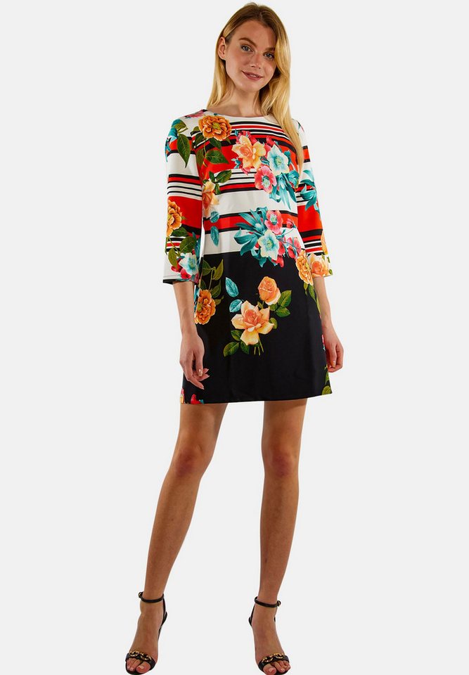 Tooche Minikleid Flowerpower Geblümtes Kleid für jede Gelegenheit von Tooche