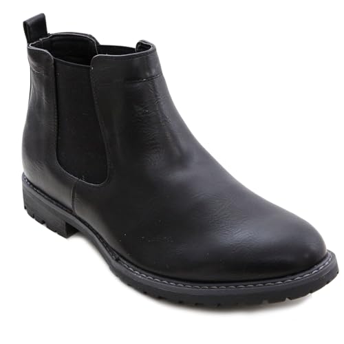 Toocool - Chelsea-Stiefel Herrenschuhe Stiefeletten elastische Stiefeletten Kunstleder Amphibien elegant Y28, Schwarz , 44 EU von Toocool