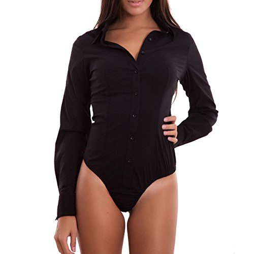 Toocool Damen Langarmshirt Body C-S021 Schwarz schwarz Large von Toocool