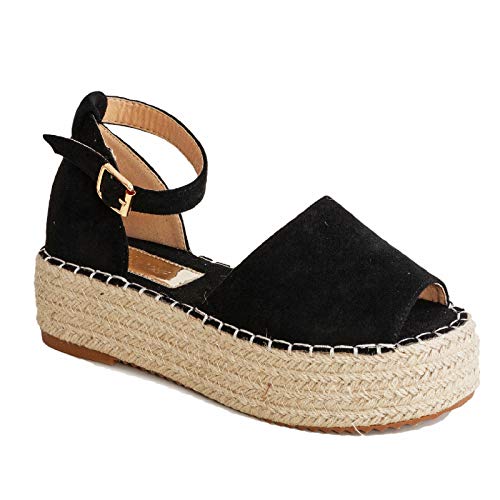 Toocool E7263, Damen Espadrilles, Schwarz - Schwarz - Größe: 38 EU von Toocool