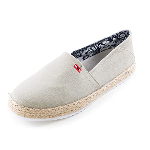 Toocool Espadrillas Herren Mokassins Leinwand Boden Seil Casual EGZ8601, beige, 43 EU von Toocool