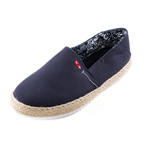 Toocool Espadrilles Herren Mokassins aus Segeltuch mit Kordel, lässig EGZ8601, blau, 43 EU von Toocool