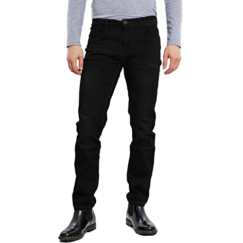 Toocool - Herren Jeans Hose Regular Fit Denim Regelmäßige Taille 4 Jahreszeiten LE-2487, 2485 Nero, 50 von Toocool
