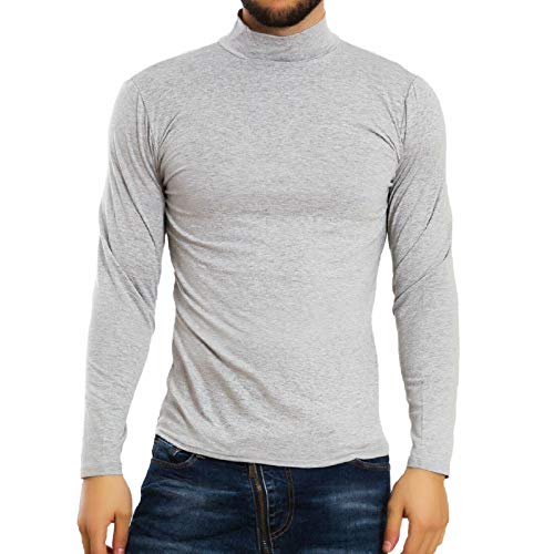 Toocool Herren Langarmshirt, langärmlig, warm, K106, 84569-86-262-1, Grau, 84569-86-262-1 XL von Toocool