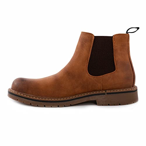 Toocool Herrenstiefel Chelsea Beatles Stiefeletten Elegante Amphibien Y103, Camel, 40 EU von Toocool