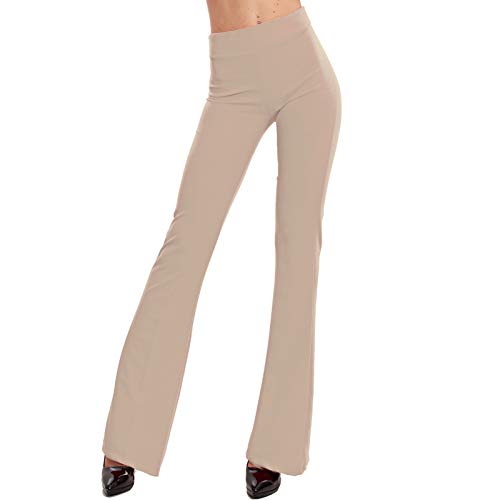 Toocool - Hose für Damen, Glocke, Elefanten, elastisch, Hot Sexy JL-2148, beige, S von Toocool