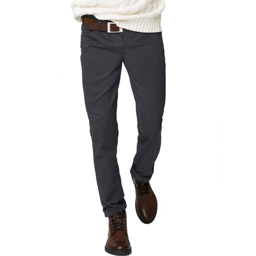 Toocool Thermojeans für Herren, Winterhose Herren Gefüttert, mit Vlies gefütterte Thermo Arbeitshose für Herren, gefütterte Herren-Jeans, Herren-Jeans für den Winter H001 [52, H833 Grau] von Toocool