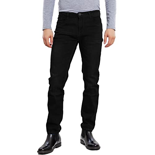 Toocool - Normalgröße-Jeans für Herren Regular Fit, Baumwollhose Herren, Jeans mit mittlerer Taille, Jeanshose LE-2487 [42, 2485 Schwarz] von Toocool