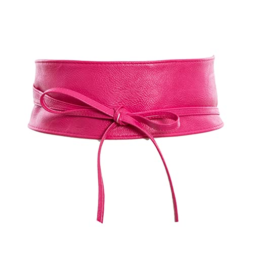 Toocool - Obi Damen Gürtel Schnürsenkel Schärpe Kunstleder Breitband ST-2087, fuchsia, Einheitsgröße von Toocool