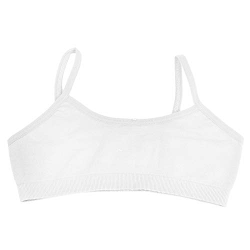 Toocool Sport-BH für Mädchen, Bustier Mädchen, Mikrofaser-Bügel-BH für Mädchen, Basic-Unterwäsche, Top Teenager und Mädchen LO-TB0003 [4-6 Jahre, Weiß] von Toocool