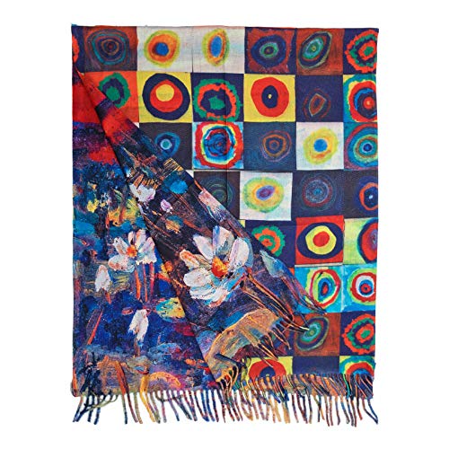 Toocool Klimt Van Gogh Kandinsky Monet Halstuch Schal Schal Unisex Schal A001, Kreise, Einheitsgröße von Toocool