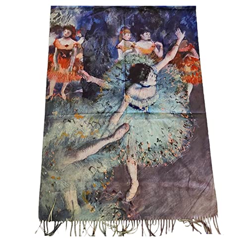 Toocool Unisex Stola Schal Klimt Van Gogh Kandinsky Monet Halstuch Schal A001, W9094 Ballerina, Einheitsgröße von Toocool