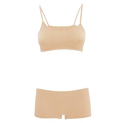 Toocool - Unterwäsche-Set für Mädchen, Tanz, Brassier, Shorts LO-TZ078, beige, 12-14 von Toocool