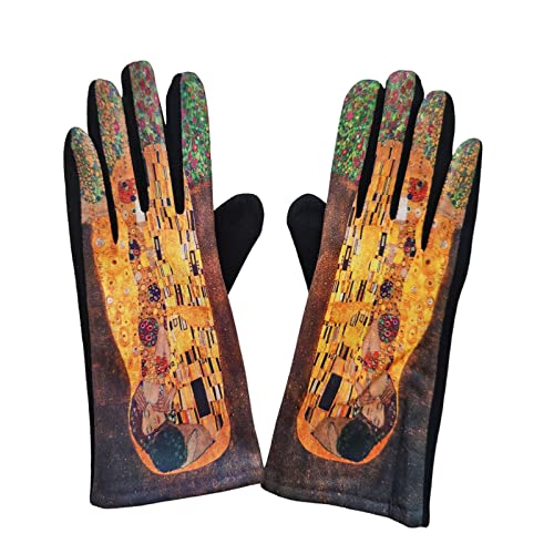 Toocool Van Gogh Damen Handschuhe Klimt Winter elegante Maler WS-C65, Kuss, Einheitsgröße von Toocool