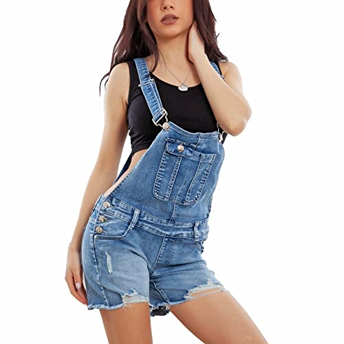 Toocool XM-1005 Latzhose für Damen, Jeans Overall, blau, Small von Toocool