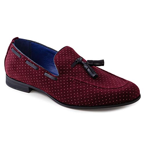 Toocool Y41 Herren-Schuhe, College-Mokassin, mit Quasten, Rot - bordeaux - Größe: 44 EU von Toocool